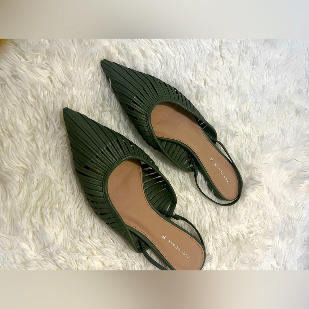 Zara flats with a strap